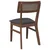 Vidaxl Jedilni stoli z blazinami 2 kosa Brown Solid Wood Rubber