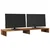 Stalak za monitor boja drva 100x27x10 cm konstruirano drvo