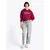 Tommy Jeans Majica vinsko rdeča/bela