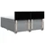 Vidaxl Box spring postelja z vzmetnico svetlo siva 200x200 cm blago