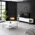 HANAH HOME TV polica Gold Line White Gold