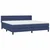 Vidaxl Box spring postelja z vzmetnico modra 200x200 cm blago