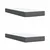 vidaXL Postelja boxspring z vzmetnico Temno siva 200 x 200 cm Blago