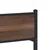 Vidaxl Kovinski posteljni okvir brez vzmetnice rjavi hrast 75x190 cm