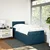 vidaXL Box spring postelja z vzmetnico modra 100x200 cm žamet