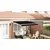 Skrovita tenda Crna 350 x 250 cm tkanina