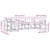 Set vanjskih sofa 7 kom. Prirodna i crna