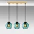 Opviq Luster Benek-20-14352, 70x20x120, IP20, Zlatno-plave boje