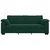 vidaXL Trosed temno zelen 220x77x82 cm žamet