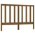 Greatstore Posteljno vzglavje medeno rjavo 146x4x100 cm trdna borovina
