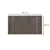 Lessentiel Maison Peškir za ruke 50x90cm Tamnobraon