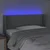 LED uzglavlje svjetlosivo 103x16x78/88 cm od tkanine
