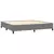 Vidaxl Box spring postelja z vzmetnico temno siva 200x200 cm blago