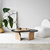 HANAH HOME Sto za dnevnu sobu Melted Black Sapphire Oak
