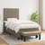 Vidaxl Box spring postelja z vzmetnico taupe 80x200 cm blago