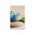 Plakat s paspartujem modri metulj na Zen kamnu - 20x30 white