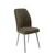 Hanah Home set trpezarijskih stolica Platinum 2 kom, braon tkanina Jerry, hromirane metalne noge