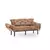 Atelier del Sofa Trosed na razvlačenje Nitta 185x85x70cm Svetlobraon