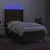 Vidaxl Box spring postelja z vzmetnico LED temno rjava 90x190 cm blago