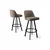 Hanah Home Set barskih stolica Atex, 44x105x42 cm,4 komada, Smeđe