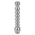 SuperLove Beaded Enema Shower Nozzle Silver