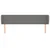 Vidaxl vidaXL Vzglavje s krilci temno sivo 183x16x78/88 cm blago