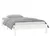 vidaXL LED posteljni okvir bel 90x200 cm trden les