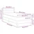Vidaxl LED Box Spring Postelja z LED trakami krema 90 x 190 cm blago