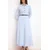 Trendyol Modest Ženska haljina Tctss26Eb00008, Svetloplava