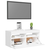 TV ormarić s LED svjetlima bijeli 90 x 35 x 40 cm