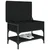 Klupa za cipele crna 62 x 42 x 45 cm od konstruiranog drva