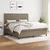 Vidaxl Box spring postelja z vzmetnico taupe 160x200 cm blago