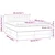 vidaXL Box spring postelja z vzmetnico LED temno siva 140x200 cm blago