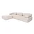 Atelier del Sofa Ugaona garnitura Doblo 105x80x315cm Svetlobraon
