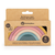 PETITE&MARS Silikonska zložljiva igrača Rainbow Intense Ocher 12m+