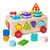 slomart Leseni sortiralnik oblik LEAN TOYS, Montessori, na kolesih, s številkami