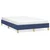 Vidaxl Posteljni okvir brez vzmetnice moder 120x190 cm blago