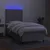 Vidaxl Box spring postelja z vzmetnico LED svetlo siva 90x190 cm blago