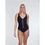 SUNFLAIR Enodelne kopalke temno modra/bela