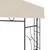 Sjenica 3 x 3 x 2,7 m krem 160 g/m2