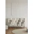 Hanah Home komoda Ece 120, 120 cm, bela / travertin / srebrna