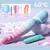 SuperLove Double Pleasure Heating Massage Wand & Bullet Vibrator Set Blue-Pink