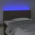 LED uzglavlje smeđesivo 100x5x78/88 cm od tkanine