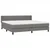 Vidaxl Box spring postelja z vzmetnico temno siva 200x200 cm blago