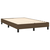 Krevet box spring s madracem LED tamnosmeđi 120x200 cm tkanina