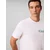 Calvin Klein Majica golobje modra/bela/off-bela