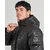 Emporio Armani EA7 MOUNTAIN M POLY DOWN HOODED JACKET LOGO REPEAT - MOUNTAIN M POLY Črna