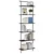 Polica Crni hrast 60 x 24 x 203 cm Konstruirano drvo