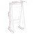 Greatstore Stolček 2 kosa sive barve 40x40x75 cm trdna borovina