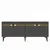 Hanah Home Konzola Hayat KB150, 150x80x35 cm, Antracit-zlatne boje